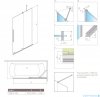 Radaway Furo PND II parawan nawannowy 100cm prawy szkło przejrzyste 10109538-01-01R/10112494-01-01